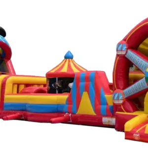 92'L Carnival Obstacle Course with Removable Pool