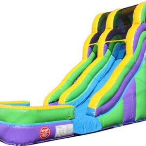 18'H Double Dip Slide Wet n Dry (Green)