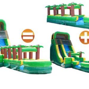 22'H Palm Tree Screamer Slide w/ Slip n Splash
