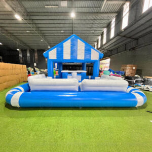 Inflatable Pool Bar Floating Pub With Seats Backyard